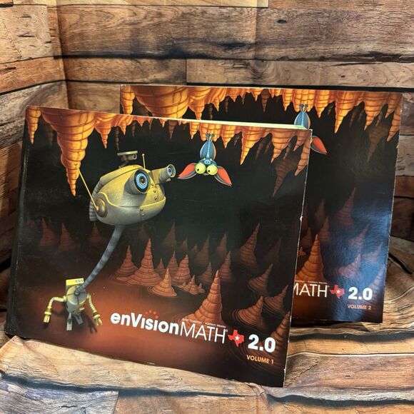 Envision Math 2.0 Volumes 1 & 2 Bundle Pearson Texas Study Books Education Prep - Picture 1 of 16